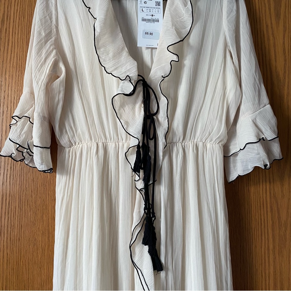 Zara Ruffled Midi Dress - Picture 4 of 6
